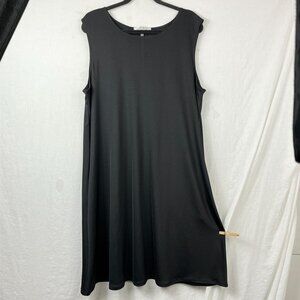Kasper Sleeveless Midi A-line Dress Pockets Women‎ 2X Plus Size Professional
